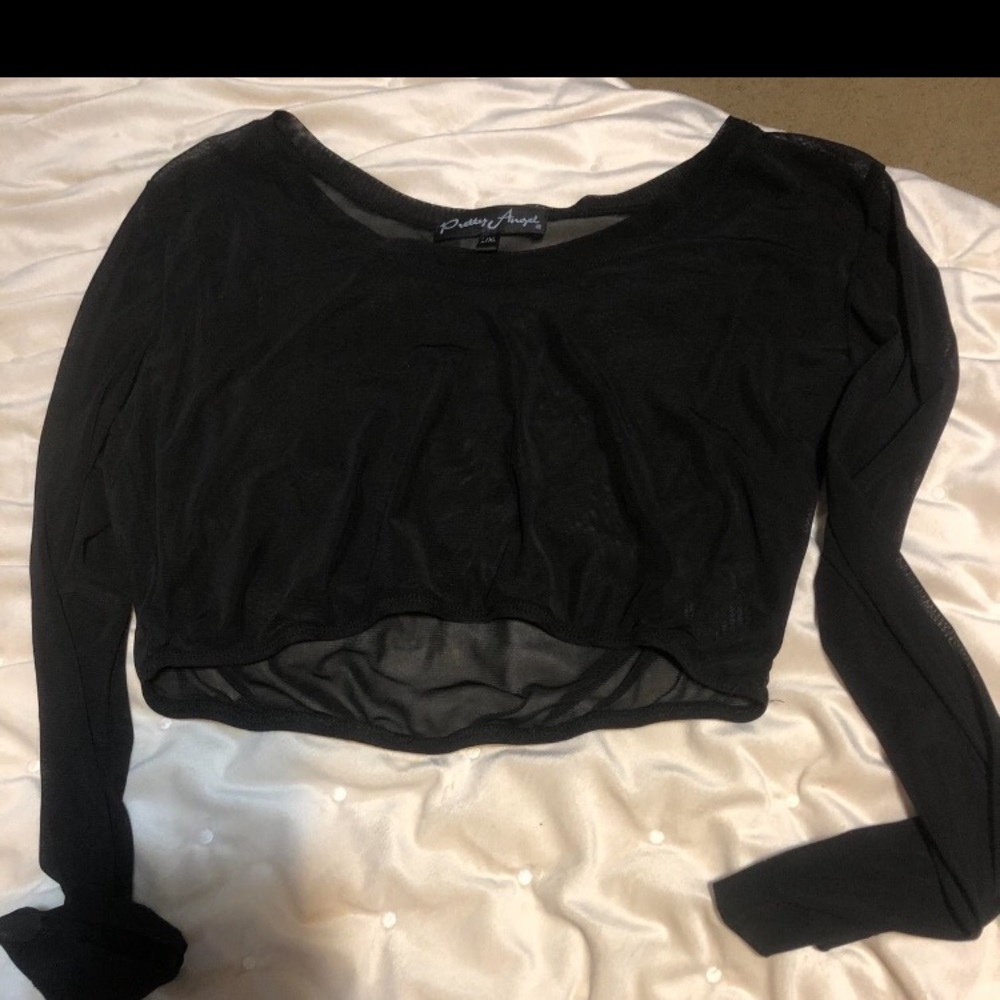 Long sleeve crop top
